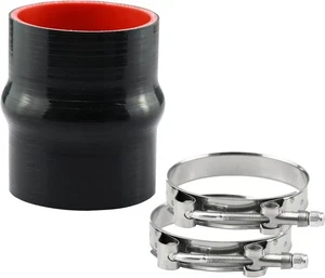 Ucreative Reinforced Silicone Straight Hump Coupler 3.0" (76mm), Black - Bild 1 von 4
