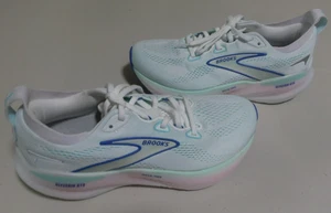 Brooks Glycerin GTS 22 scarpa da corsa bianca/come nuova/blu/rosa, donna 7,5 B NOOB - Foto 1 di 5