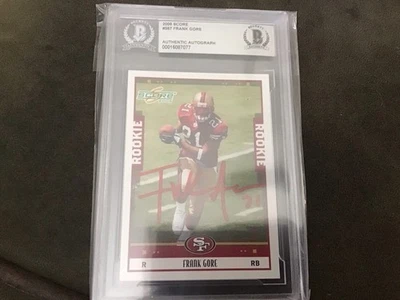 2005 Score Frank Gore IP Auto RC #367 Francisco 49ers BGS Authentic - Image 1 of 2
