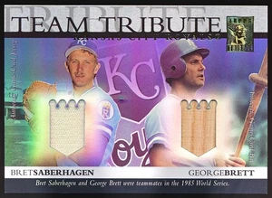 2003 Topps Tribute World Series Team Tribute Saberhagen/Brett 1985 #002/275 - Bild 1 von 2