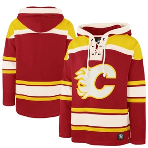 Herren '47 Red Calgary Flames Superior Lacer Hoodie - Bild 1 von 3