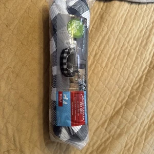 Vibrant Life Cuddler Pet Bed - White/Black Plaid Bed -Cushion - Picture 1 of 6