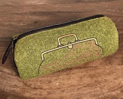 Bolso clutch de maquillaje Antonio Melani Nolita Loden cilindro verde rosa dorado Foto 1 de 4