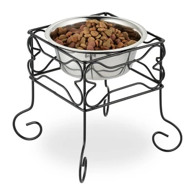 Hundenapf groß Napfständer Napferhöhung Hundenapfstation Fressnapfhalter erhöht - Bild 1 von 4