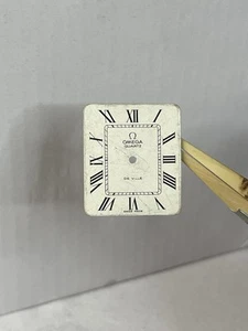 Omega Deville Quartz Vintage White Roman Numeral 23,5mm Square Dial - Bild 1 von 9