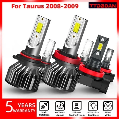 LED Headlight bulb Hi-Low Fog Light Combo bulbs Kits For Ford Taurus 2008 2009 - Image 1 of 4