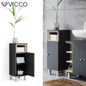 Badschrank Midischrank Bad Schrank Badregal Badezimmer Aquis Anthrazit Vicco - Bild 1 von 5