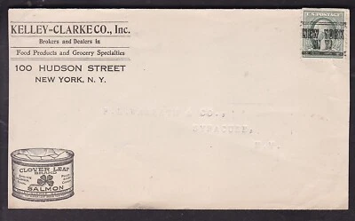 TWO SIDES, CLOVER LEAF BRAND CAN GOODS, KELLEY-CLARKE CO., NEW YORK - Image 1 of 2