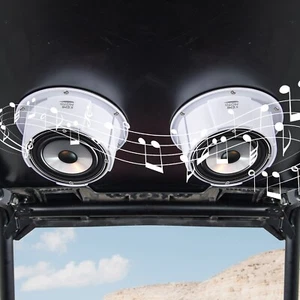 KEMIMOTO 2 Pcs 6.5'' Universal Angled Speaker Enclosures Box Pods Mount w/Gasket - Picture 1 of 10