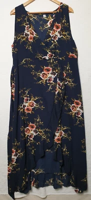 Fashion Label Maxi Dress size 5XL Sleeveless side zip - image 1 of 4