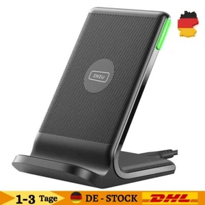Wireless Charger Stand, 15W Induktive Ladestation Schnelles Kabelloses Ladegerät - Bild 1 von 8