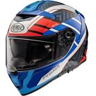 Premier Devil Motorbike Motorcycle Helmet - SZ 13 Blue / Red / White