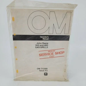 OEM John Deere 30G & 40G GAS GRILLS Owner Operator's Manual Dealer Service Copy - Picture 1 of 4