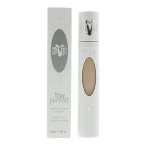 Nuovo con scatola Kat Von D KVD True Portrait fondotinta da liquido a polvere 1 oz MEDIO 027 - Foto 1 di 1