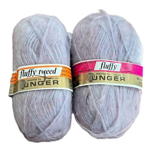 2 Hilos Púrpura Unger Esponjoso Tweed Hilo Color 708 Madeja De Colección 156 Yardas Ea Francia - Imagen 1 de 11