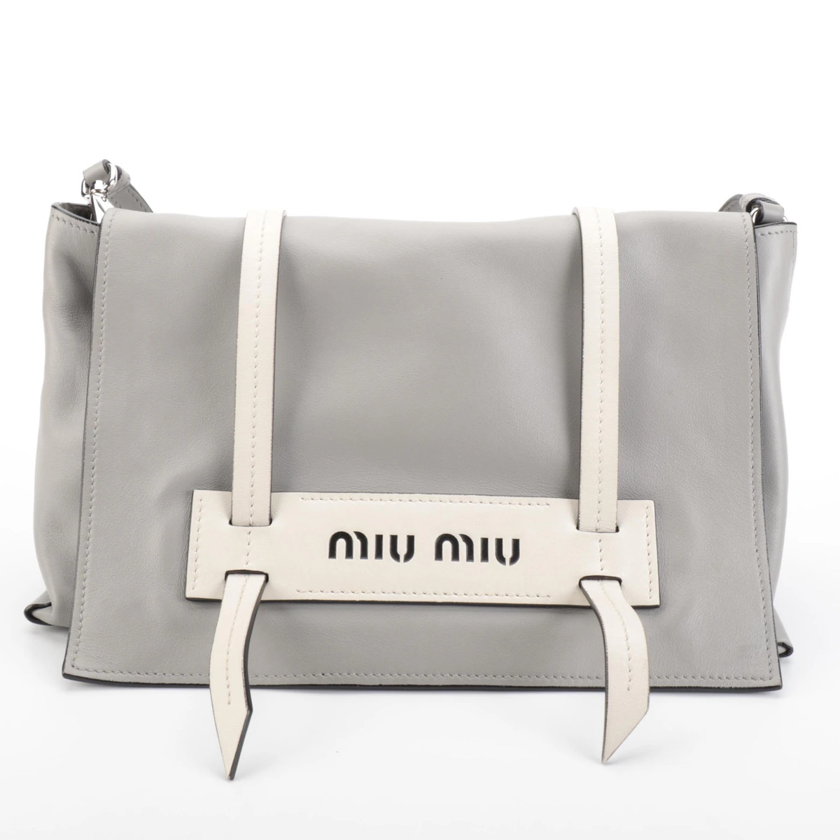 Gray Miu Miu Leather Exterior Bags & Handbags for Women | eBay Gray Miu Miu Leather Exterior Bags & Handbags for Women | eBay
