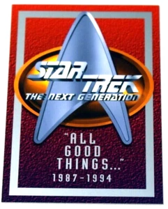 Star Trek Next Generation Episodios 1 All Good Things Card Skybox 1994  - Imagen 1 de 2