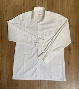 Camisa de hombre Olymp Luxor Slim Line cuello kent blanca 41 16"" 100% algodón - Imagen 1 de 5