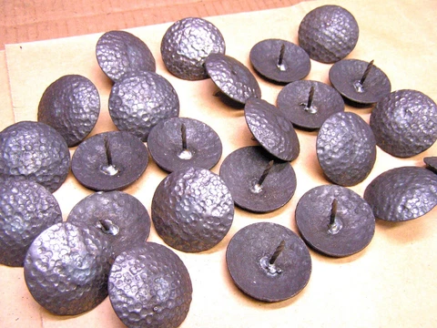25 LARGE Hammered Clavos Decorative Nails for doors, Furniture upholstery 2 Inch Cover