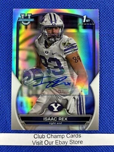 2022 #71 Isaac Rex Bowman University Chrome 1st Refractor Autograph 281/499 - Picture 1 of 3