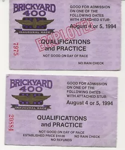 Brickyard 400 1994 pases de calificación (2) - Imagen 1 de 2