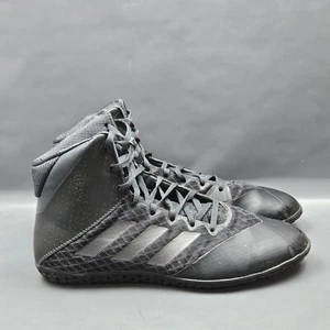 Adidas Mat Wizard 4 Mens Wrestling Shoes Size 11 Black Gray MMA Combat Sneakers - Picture 1 of 10