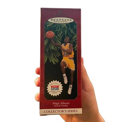 Hallmark Ornament Magic Johnson Lakers 1997 Baloncesto Vintage NBA Foto 1 de 4