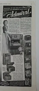 Radio fonógrafo Admiral Ten Tube 1941 74M5 4210 XA3 69M5 anuncio vintage - Imagen 1 de 1