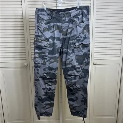 Pantalón G-Star Hombre Rovic Extra Suelto Calce Cónico Gris y Verde Talla 36 Foto 1 de 4