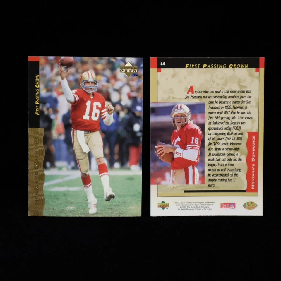 1995 Joe Montana San Francisco 49ers Career Box Set Upper Deck #16 - Image 1 of 1