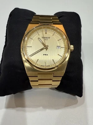 Tissot PRX 40mm BRAND NEW in Box Gold PVD Quartz Watch - Image 1 of 4