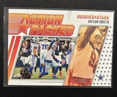 2021 Panini Rookies & Stars - Action Packed Jaylon Smith #AP-8 Green /25 - Image 1 of 3