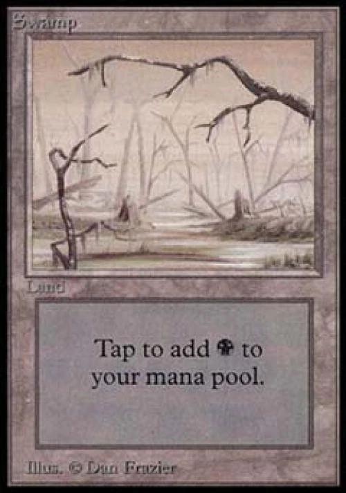 MTG English Swamp B NM Normal Beta - Image 1 of 1