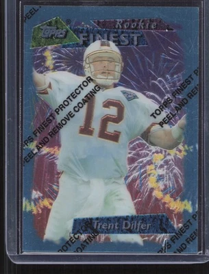 Topps Finest #124 Trent Dilfer 1995 con cubierta protectora Foto 1 de 2