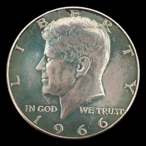 STUNNING BLUE TONED 🖤 1968 KENNEDY 50c HALF DOLLAR 🖤 SILVER COIN TONING 1968p - Bild 1 von 18