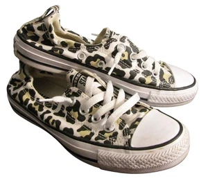 Converse All Star 6 Black Cream Animal Print Slip On Sneakers Canvas - Picture 1 of 5