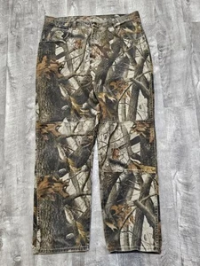 Pantalone uomo Wrangler mimetico vero albero tela caccia pesca misura 38x34 - Foto 1 di 4
