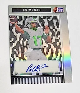 BYRUM BROWN 2025 Leaf Pro Set Metal Silver Prospect Rookie RC Auto #d 24/25 - Picture 1 of 2