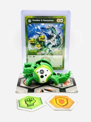 Bakugan HOWLKOR X RAMPARIAN Alianza Blindada Verde B400 + Tarjetas y Bakucores Foto 1 de 4
