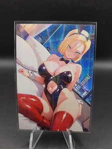 Android 18 Anime Waifu Card Doujin ACG Goddess Holo - Picture 1 of 4