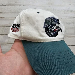 Houston Aeros Mütze Vintage Hockey Cap Kunststoffriemen hinten 1998 90er 107,5 The Buzz - Bild 1 von 6