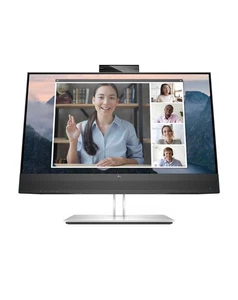HP E24mv G4 23.8 inch IPS LCD Conferencing Monitor - Black/Silver (169L0AA#ABA) - Picture 1 of 9