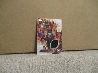 2016 TOPPS WWE THEN FOREVER ROMAN REIGNS AUTHENTIC SHIRT RELIC CARD 20/25 OTC - Image 1 of 4
