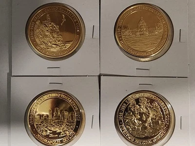 NCV Casino Tokens - GRAND CASINO 1998-1999 - MINNESOTA Collector Coins *Lot of 4 - Image 1 of 4