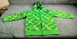 MineCraft Zip-up Face Jacket Green Youth Mad Engine Large Jinx Xbox PlayStation - Picture 1 of 11