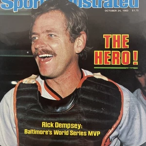 Sports Illustrated Magazine October 24, 1983: Rick Dempsey, Baltimore Orioles - Picture 1 of 7