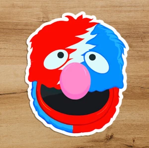 Grateful Dead Sesame Street Grover Deadhead Premium Sticker 3in Jerry García - Picture 1 of 3