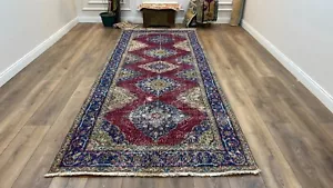5 x 12.5 ft Vintage Runner Rug, Handmade Runner Rug, Oushak Runner Rug, Wool Rug - Picture 1 of 10