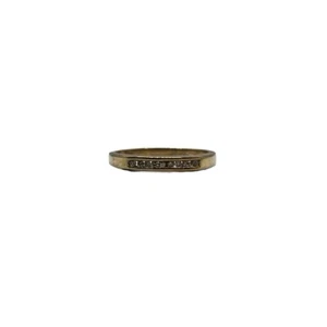 9ct 9K Yellow Gold Ladies Channel Set Diamond Ring TDW 0.20ct Size P1/2. New - Picture 1 of 6