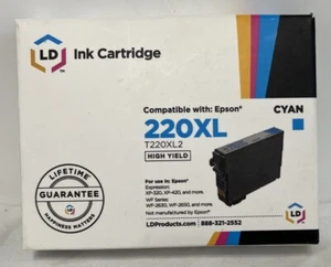 LD Ink Cartridge 220XL High Yeild Cyan T220XL2 Expired 01/2022 New - Picture 1 of 4
